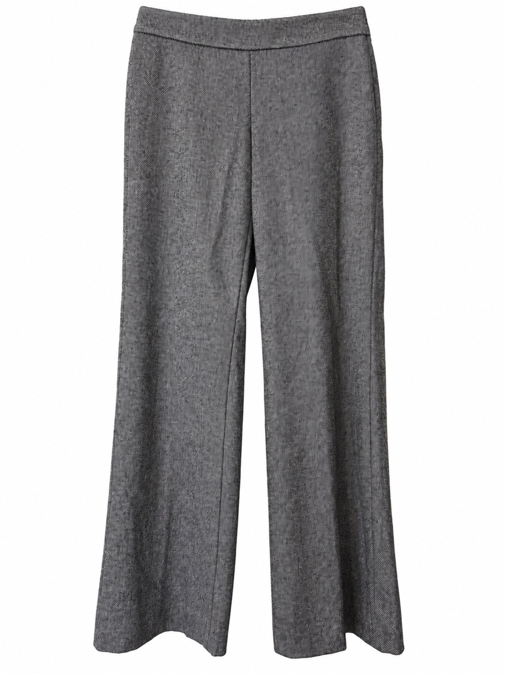 Talbots Wide Leg Trousers Pants gray wool blend size 4P